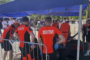 Zespół ratunkowy w akcji.